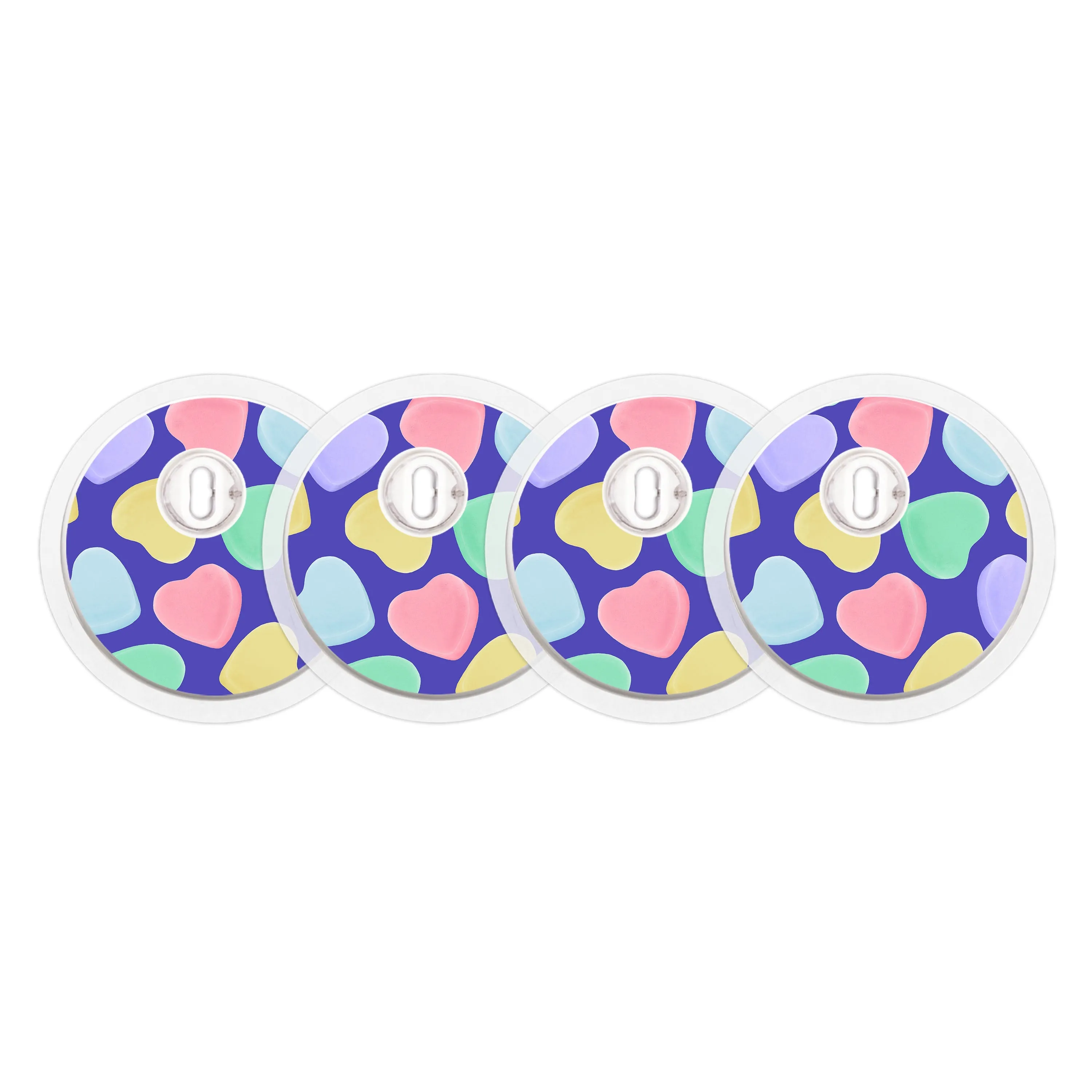 Candy Hearts Sticker Designed for the FreeStyle Libre 3 Sensor