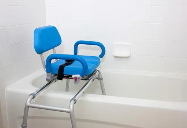 Carousel Sliding Transfer Bench with Swivel Seat. ***FREE ONLINE BONUS OFFER***