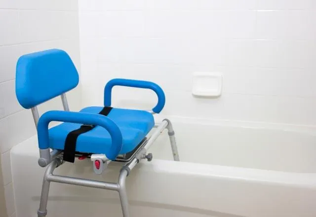 Carousel Sliding Transfer Bench with Swivel Seat. ***FREE ONLINE BONUS OFFER***