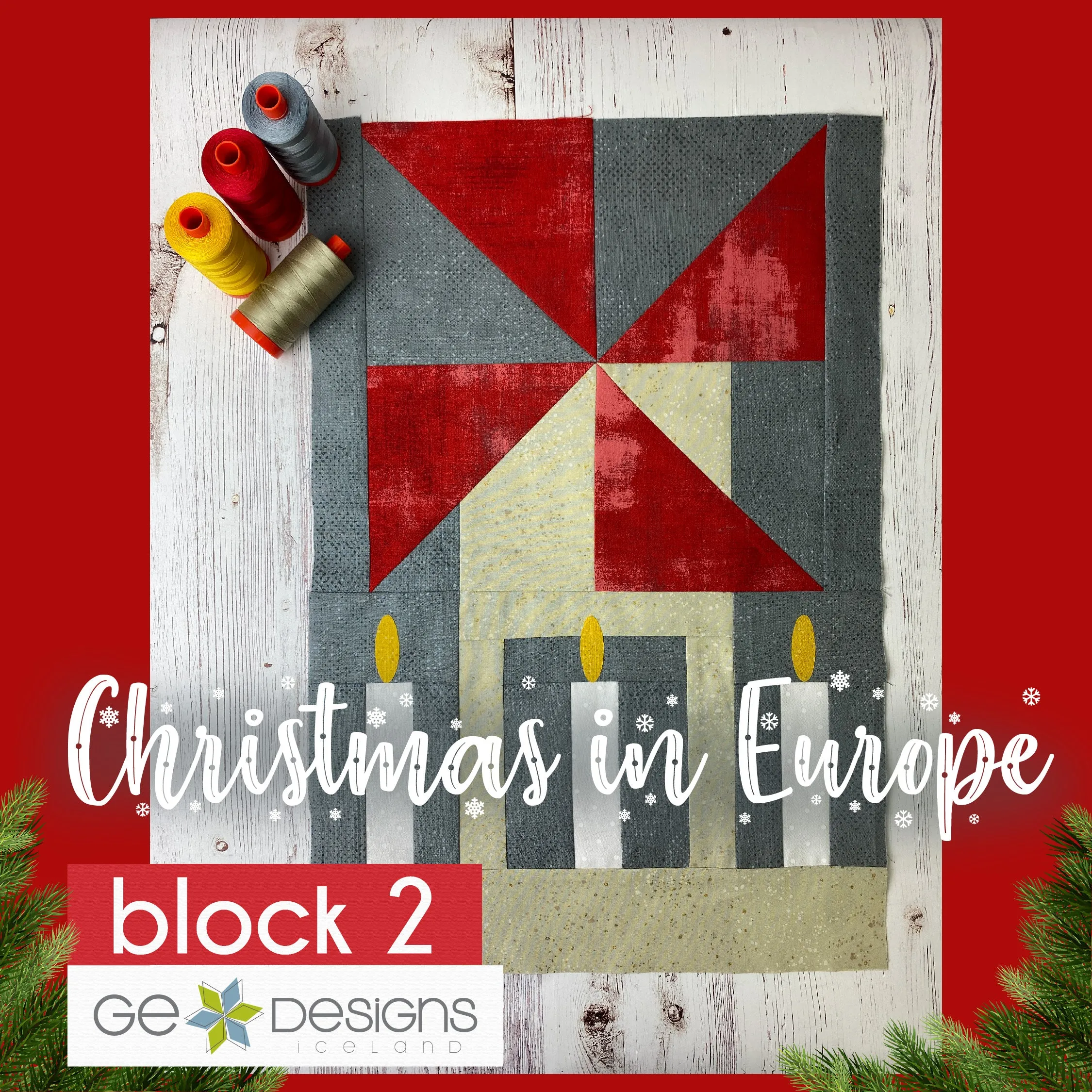 Christmas In Europe -BLOCK 2- pattern with video