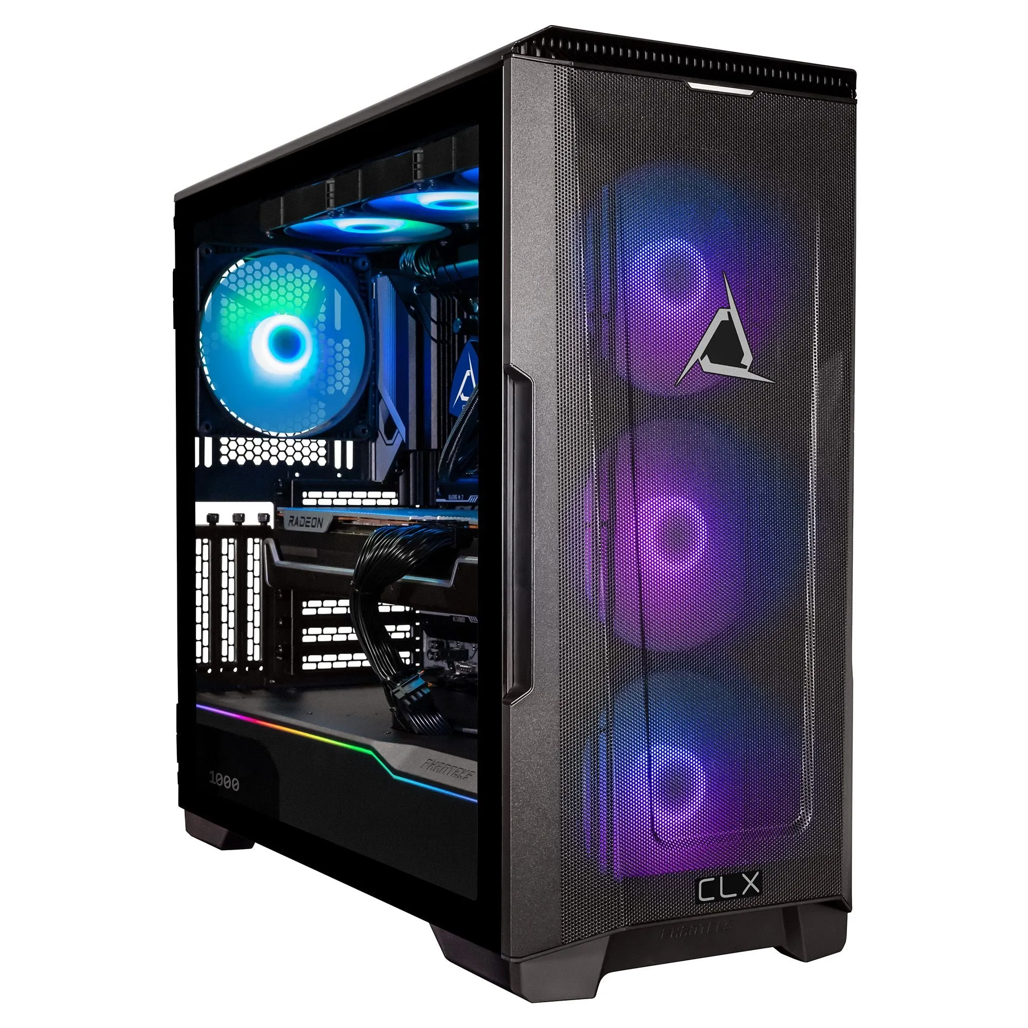 CLX SET Gaming Desktop Liquid Cooled AMD Ryzen 9 7900X 4.7GHz 12-Core Processor, 64GB DDR5 5200 Memory, Radeon 7900 XTX 24GB GDDR6 Graphics, 1TB NVMe M.2 SSD, 6TB HDD, WiFi, Windows 11 Home