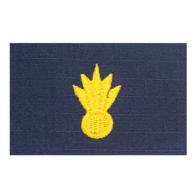 Coast Guard Embroidered Collar Device: Weapons - Ripstop fabric