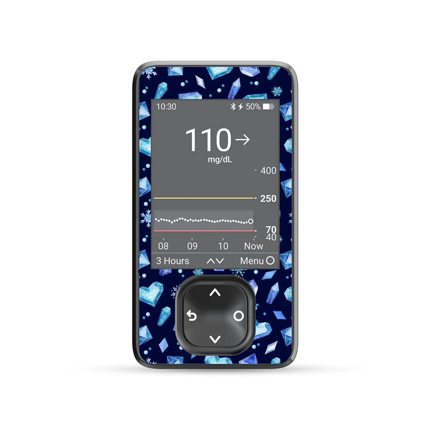 Cold Heart DEXCOM G7 and Stelo and G6 Touchscreen Receiver Sticker