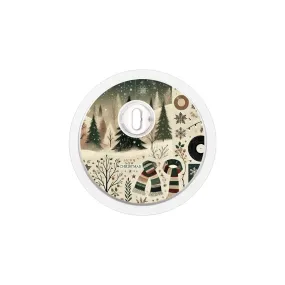 Cottagecore Christmas Sticker for the FreeStyle Libre 3 Sensor
