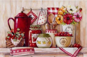 Country Kitchen, 5D DIY Diamond Painting - Full Square/Round Drill