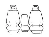 Custom Made Esteem Velour Seat Covers Suits Holden Commodore VG / VP / VR Ute 1992-1997 1 Row