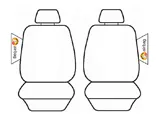 Custom Made Velour Seat Covers Triton ML MN 7/2006-12/2014 Dual Cab Deploy Safe 2 Rows