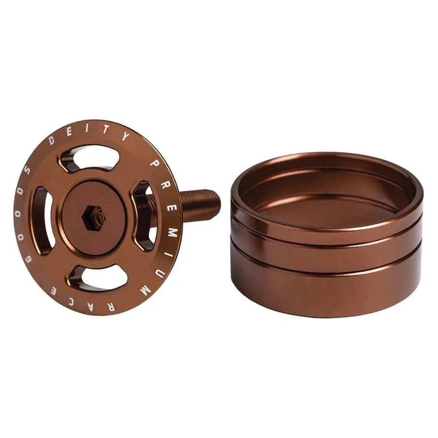 Deity Crosshair 1-1/8" Topcap and Headset Spacers