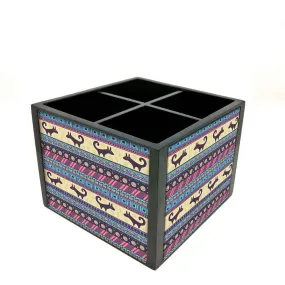 Desk Organizer For Stationery -  Vintage Design