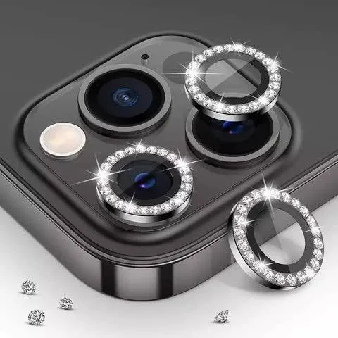DIAMOND STONE CAMERA LENS PROTECTING RINGS