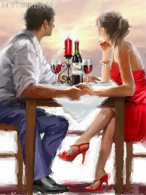DIY Diamond Painting, Umbrella Lovers,  Full Diamond Mosaic 25 Designs - Collect Them all - On Sale