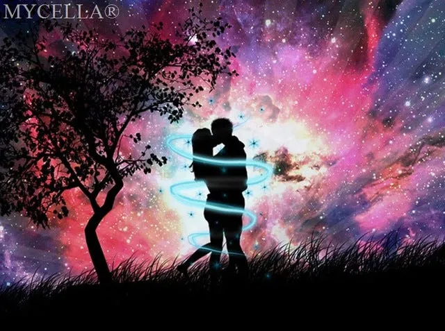 DIY Diamond Painting, Umbrella Lovers,  Full Diamond Mosaic 25 Designs - Collect Them all - On Sale