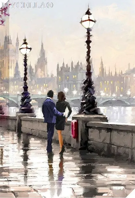 DIY Diamond Painting, Umbrella Lovers,  Full Diamond Mosaic 25 Designs - Collect Them all - On Sale