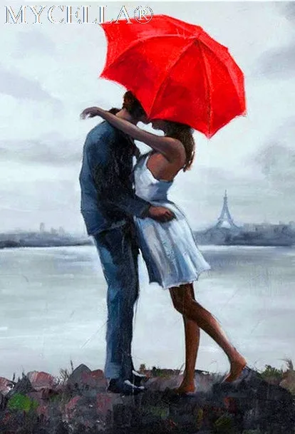 DIY Diamond Painting, Umbrella Lovers,  Full Diamond Mosaic 25 Designs - Collect Them all - On Sale