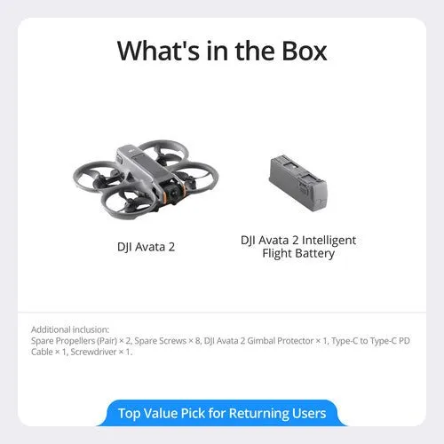 DJI Avata 2 Fly More Combo (Three Batteries)