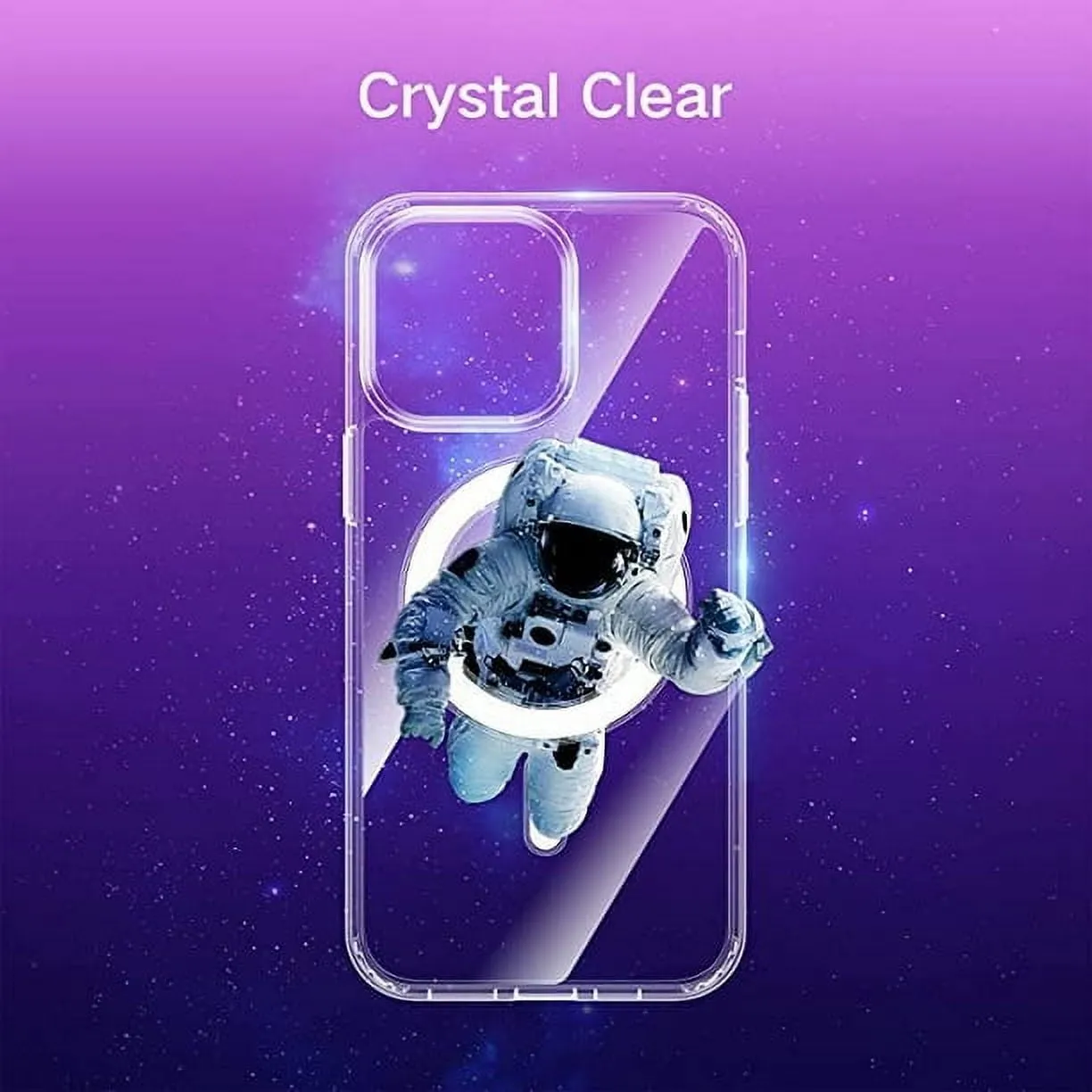 Entronix Case 5 in 1 Bundle Case for Apple iPhone 14 Pro Max Clear Magnetic with 2 Tempered and Camera Lens, Shockproof Transparent Crystal Cover