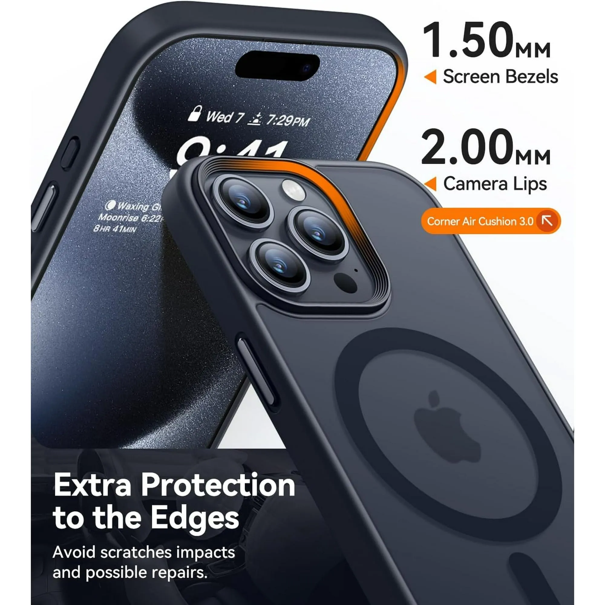 Entronix Case 5 in 1 Bundle Designed for Apple iPhone 12 Pro Max Clear Magnetic Case with 2 Tempered Glass and 2 Camera Lens, Shockproof Clear Case