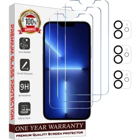 Entronix Case Screen Protector Bundle with Camera Cover Designed for Apple iPhone 11 Clear 9H Hardness,Bubble Free Easy Install, 3 PACK