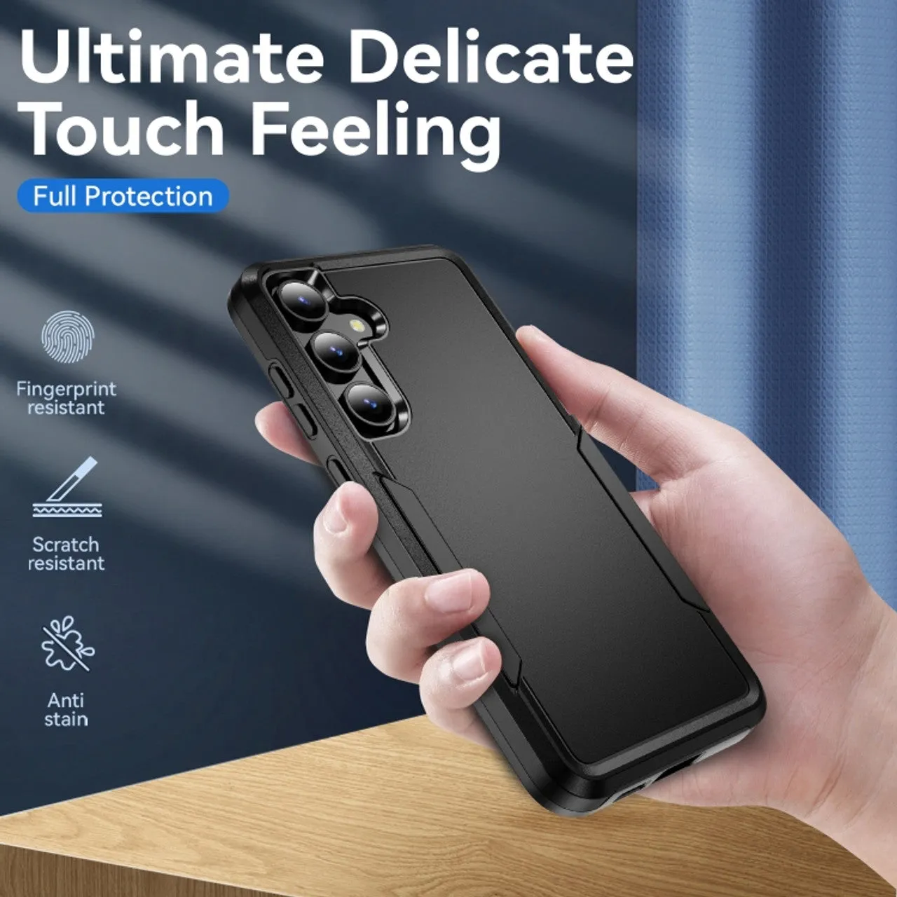 Entronix Heavy Duty Case Designed for Samsung Galaxy S23 Case with 2 Pack Tempered Glass Screen Protector, Shockproof Dropproof Anti-Scratch Case