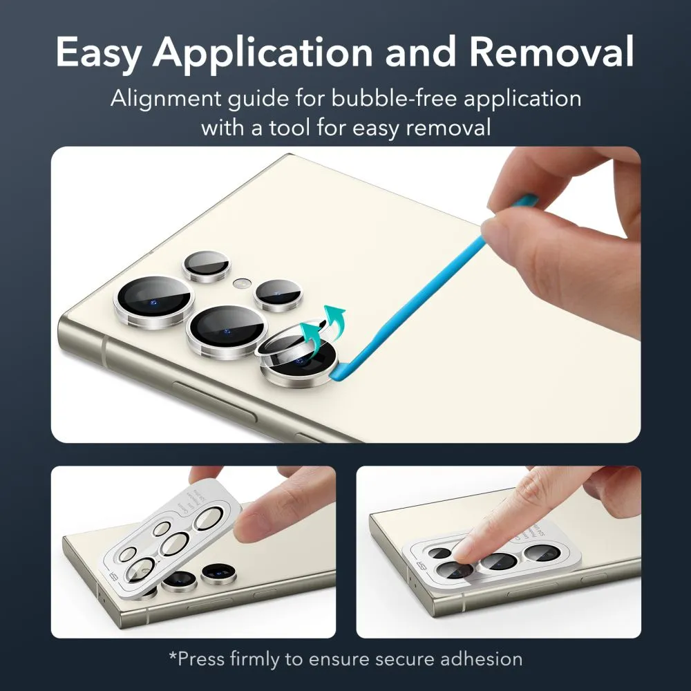 ESR Camera Ultra Tough Camera Lens Protector for Samsung Galaxy S24 Ultra - Clear