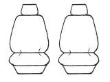 Esteem Velour Seat Covers Set Suits Holden Statesman Caprice VR Sedan 1994 2 Rows