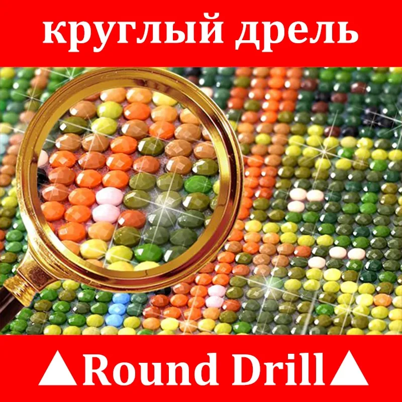 Floral Diamond Painting Kit | Full Round Full Square Rhinestones | Scenic Flowers Garden
