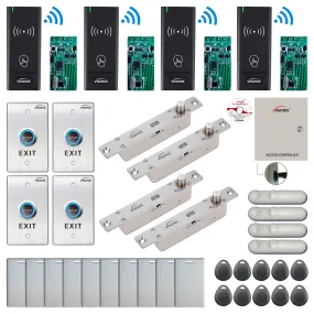 FPC-9011 Four Door Access Control Time Attendance TCP/IP RS485 Wiegand Controller Box   Electric Drop Bolt Fail Secure   Outdoor Wireless Card Reader   Wireless Receiver PCB   PIR Motion Detector