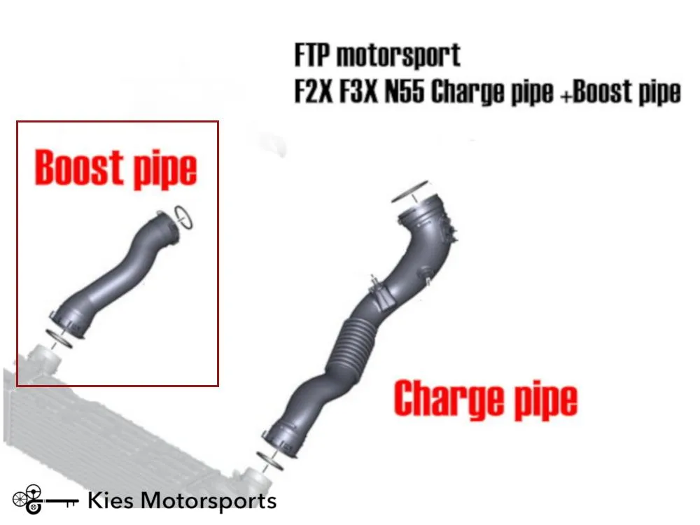FTP BMW F2X F3X N55 Boost Pipe