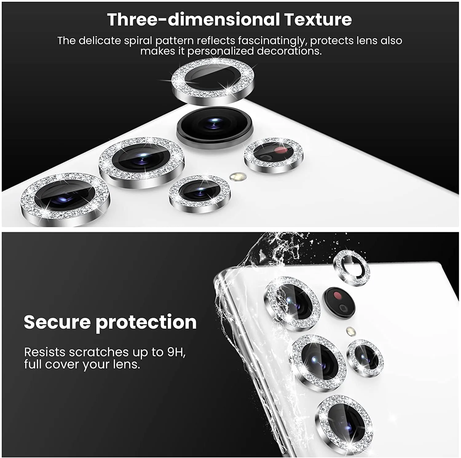 Galaxy S22 Ultra Tempered Glass Camera Lens Protectors