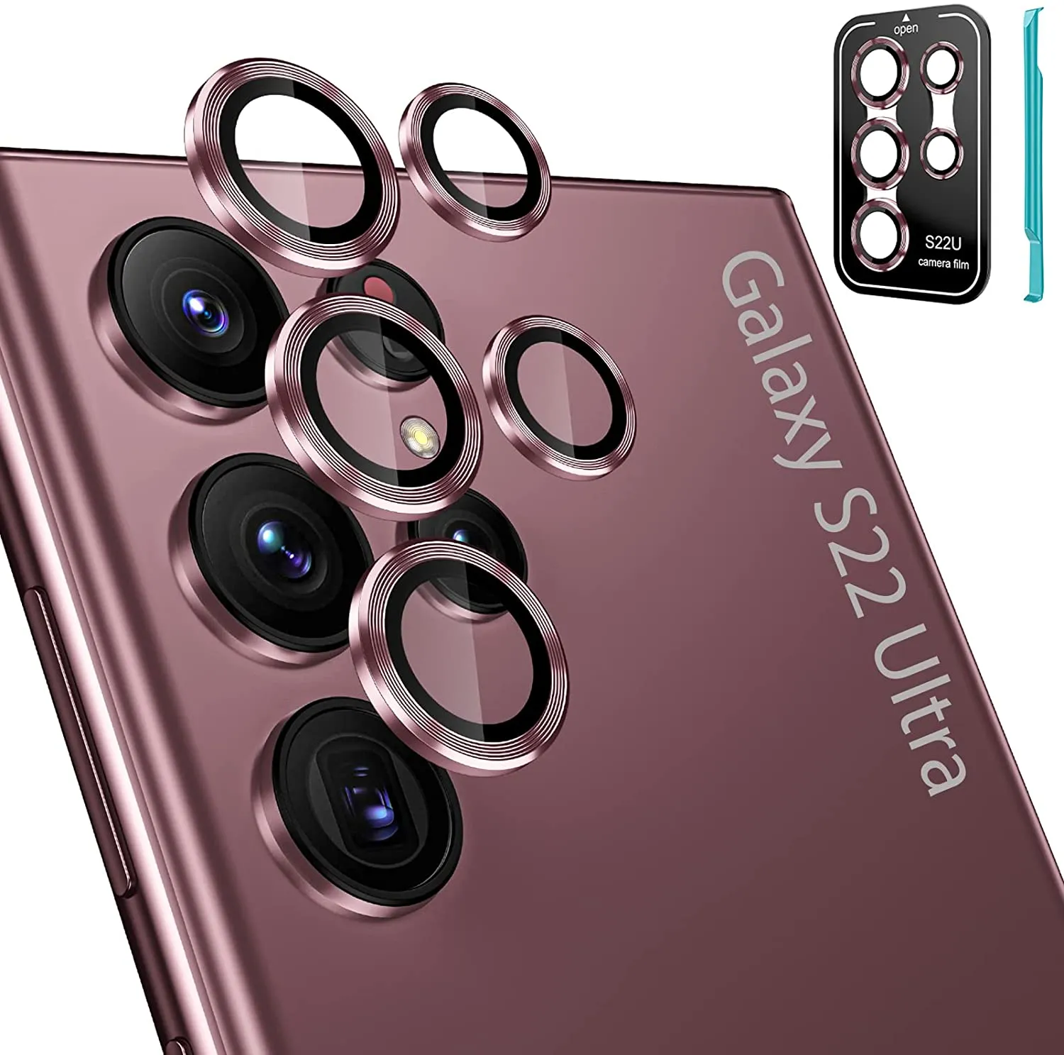 Galaxy S22 Ultra Tempered Glass Camera Lens Protectors