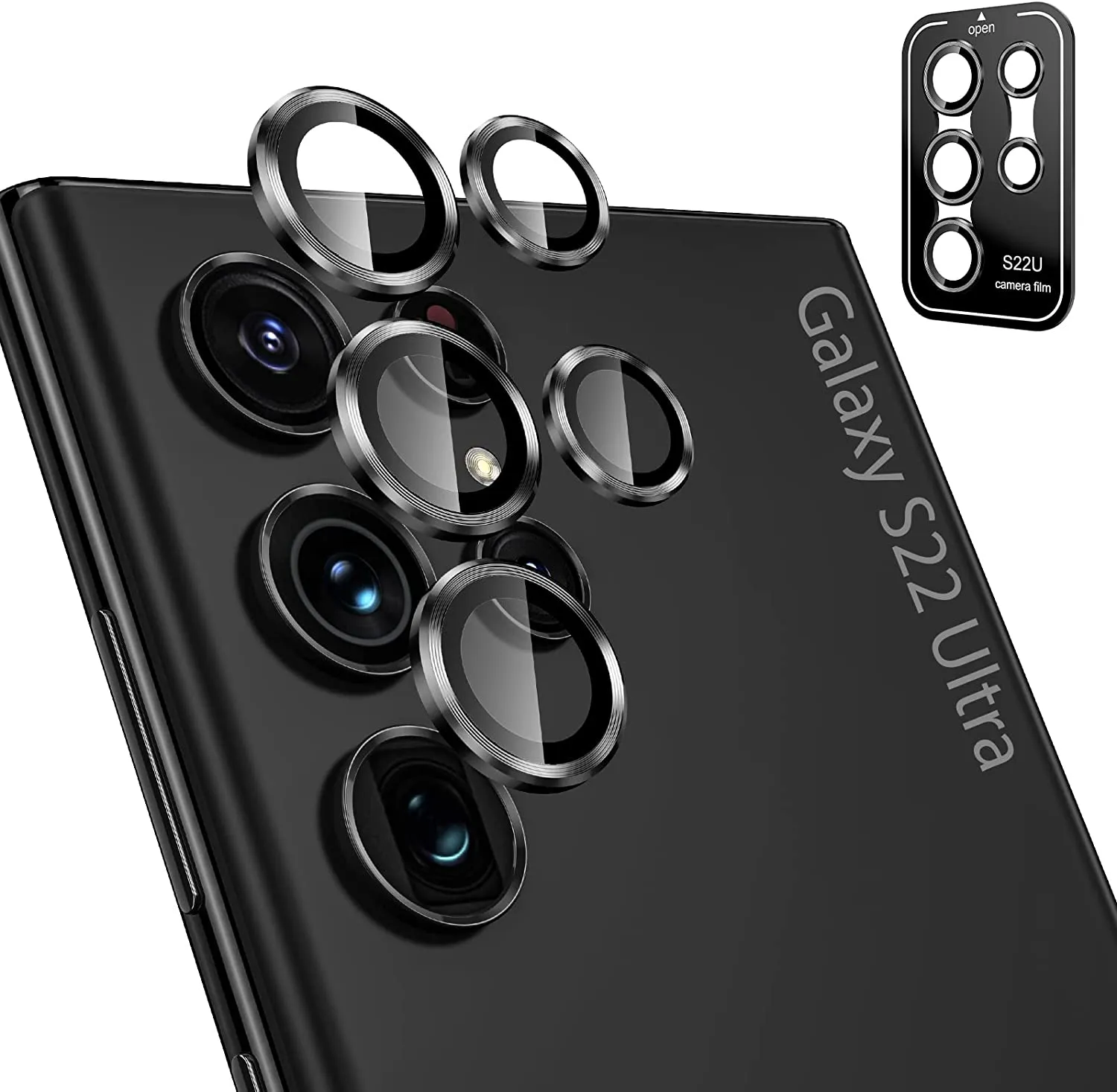 Galaxy S22 Ultra Tempered Glass Camera Lens Protectors