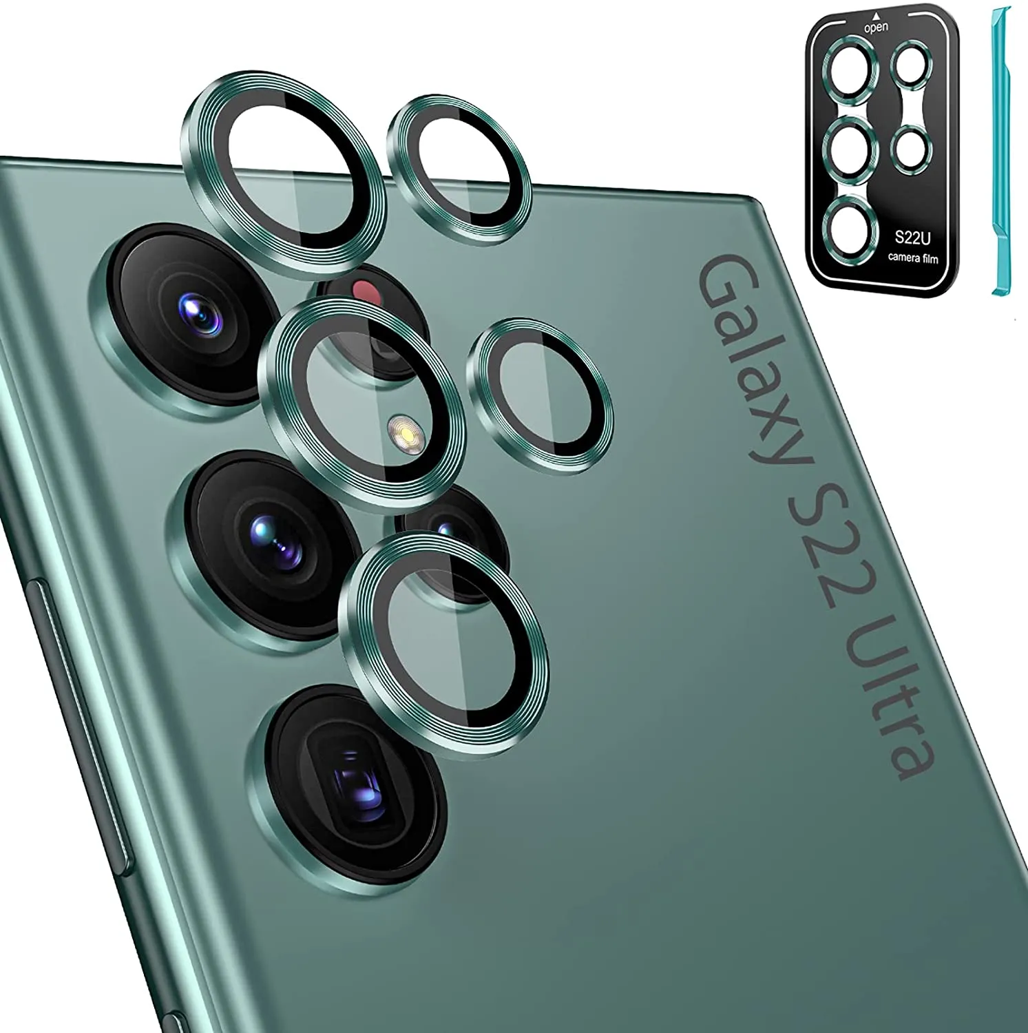 Galaxy S22 Ultra Tempered Glass Camera Lens Protectors