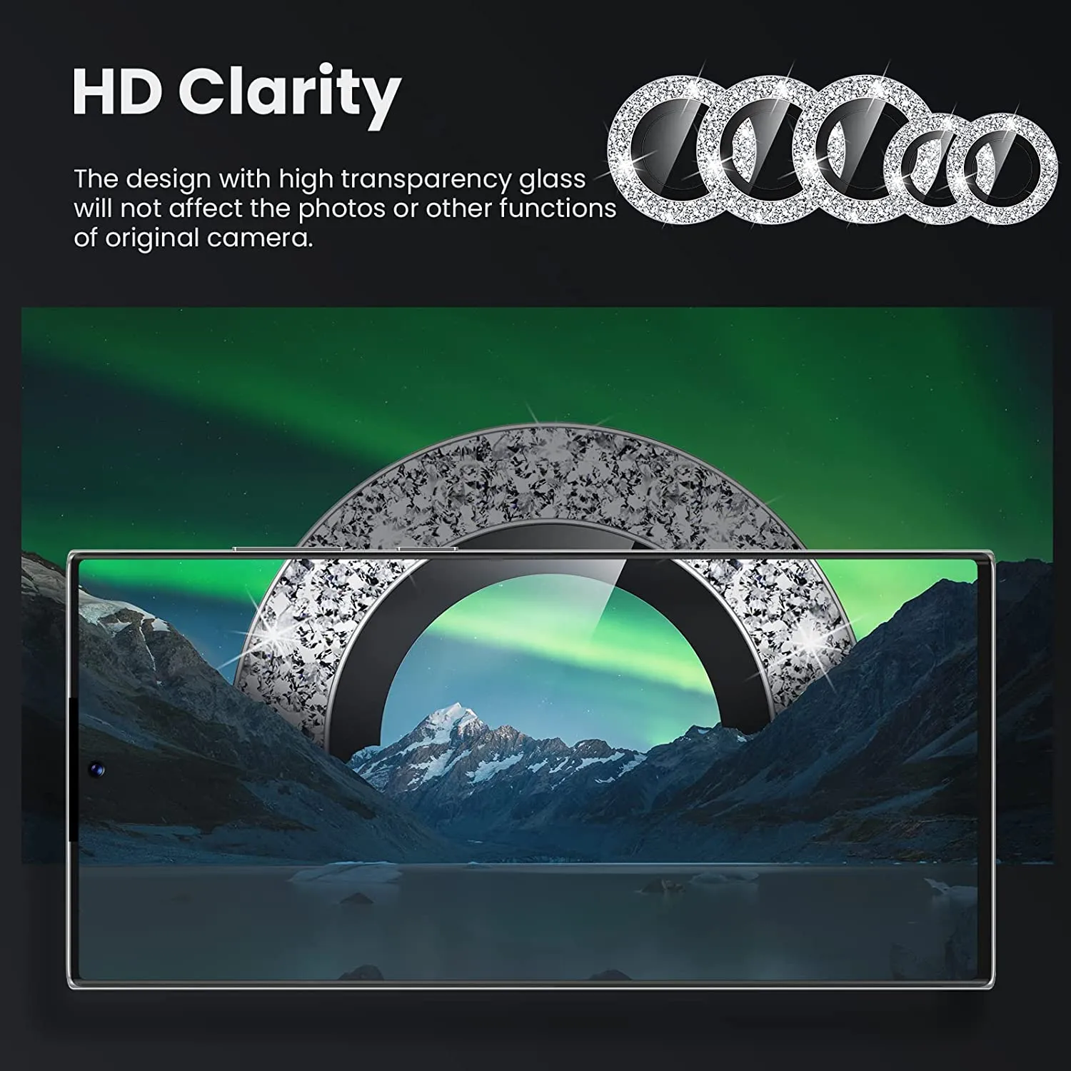 Galaxy S22 Ultra Tempered Glass Camera Lens Protectors