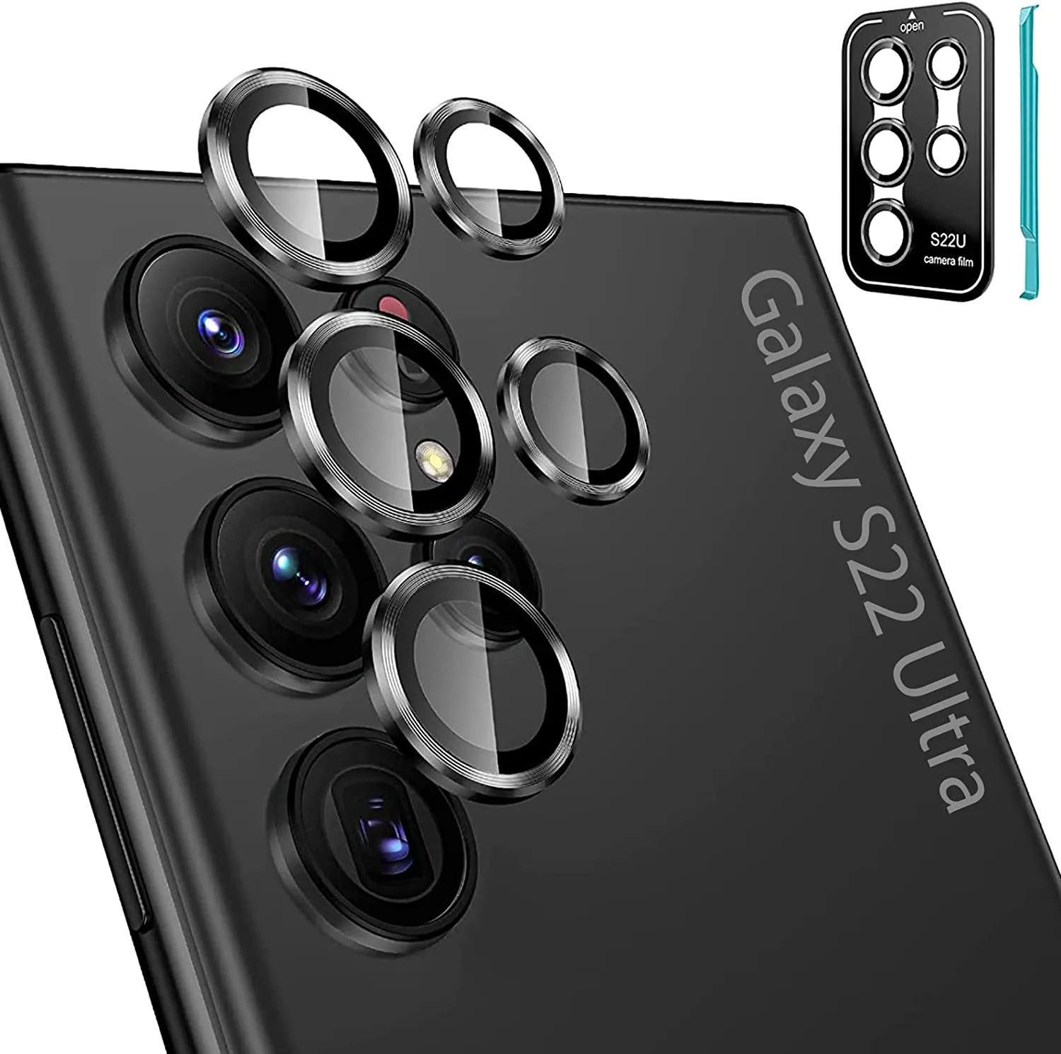 Galaxy S22 Ultra Tempered Glass Camera Lens Protectors