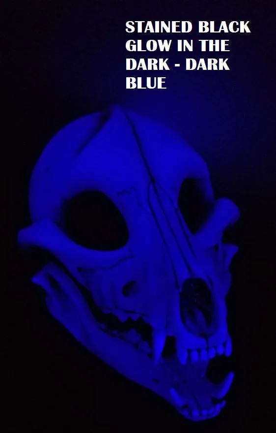 Glow in the Dark Skeletal K9 Cut and Hinged Mask