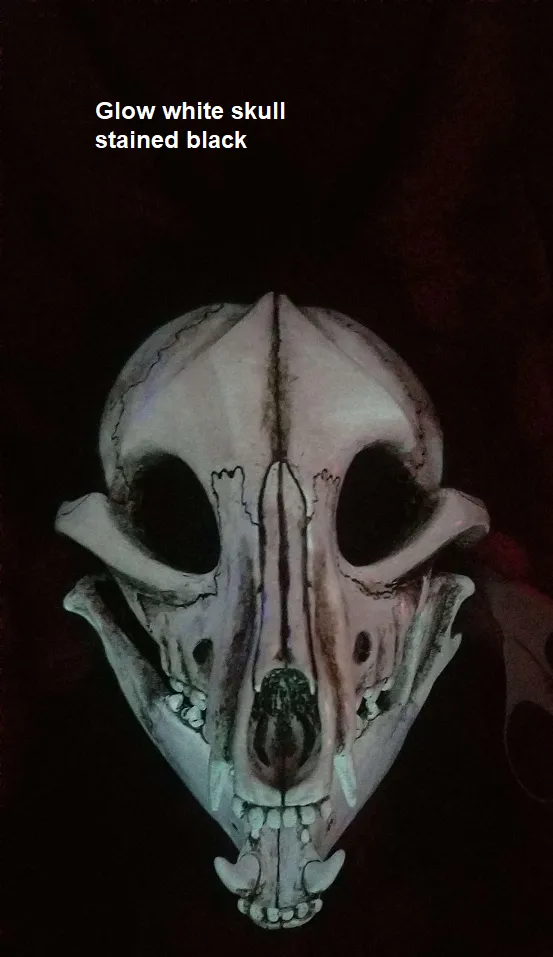 Glow in the Dark Skeletal K9 Lower Jaw Mask