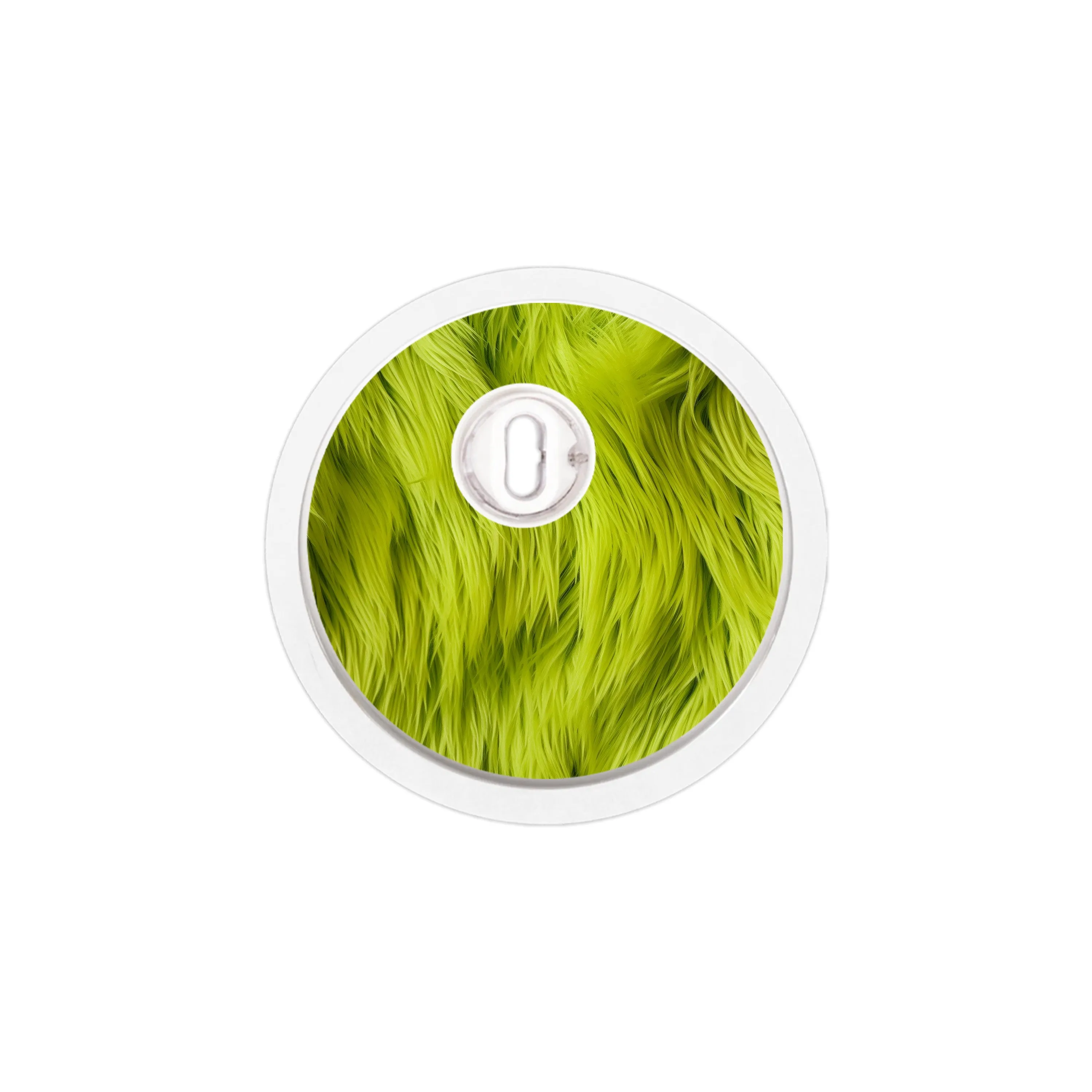 Green Fur Sticker Designed for the FreeStyle Libre 3 Sensor