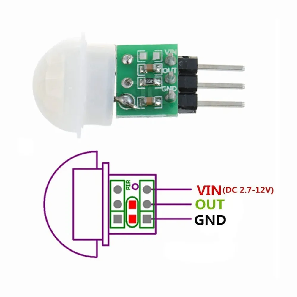 HC-SR312 Mini PIR Motion Sensor Indoor Human Sensing Module Pyroelectric Infrared IR Distance Detector
