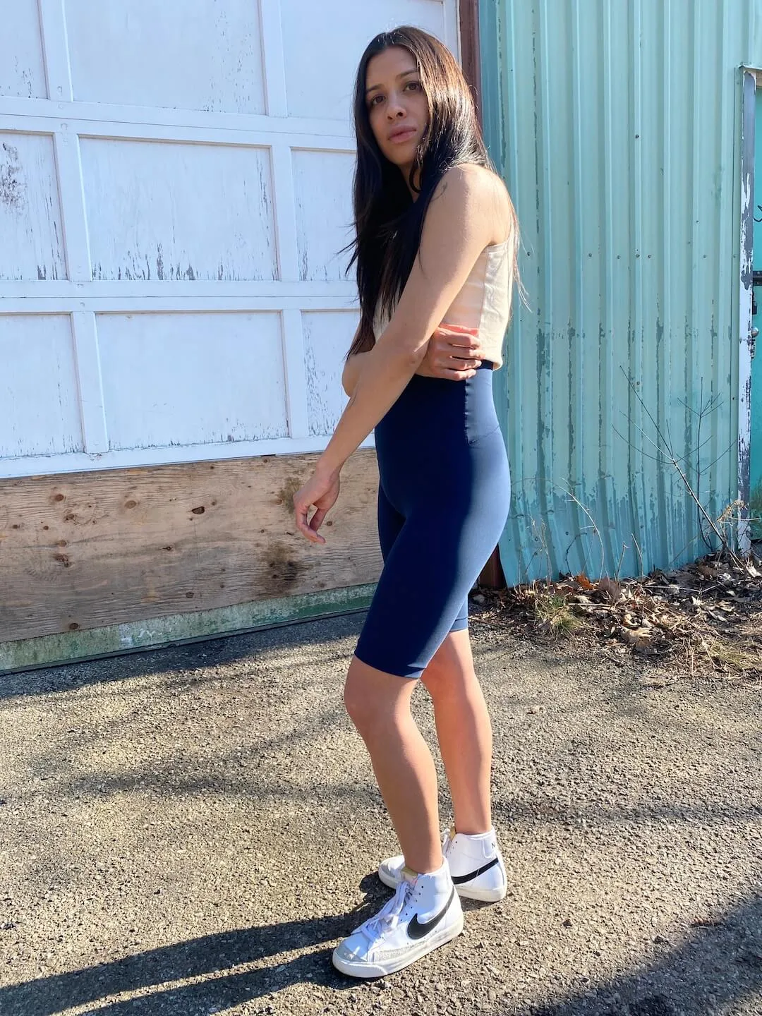 High Top Bike Short in Matte Indigo - 11"