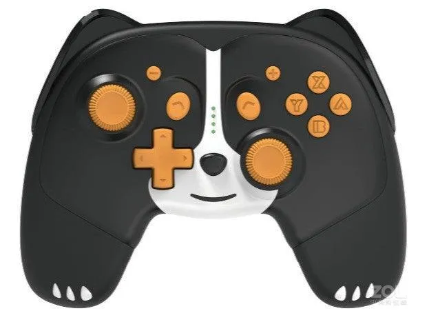 IINE NSW Mini Wireless Controller (NFC Vibration AutoFire) Black/Brown Burmese (L507)