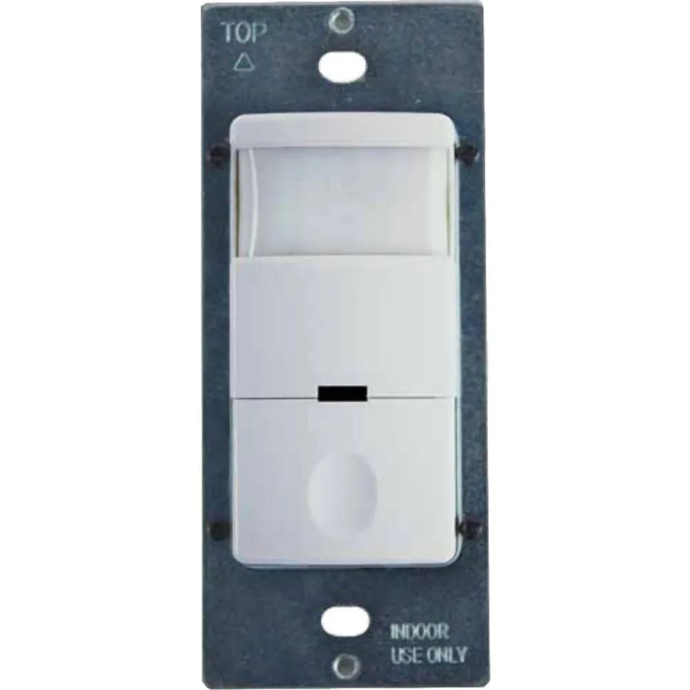 IOS Series 800-Watt In-Wall PIR Occupancy/Vacancy Motion Sensor With Night Light White