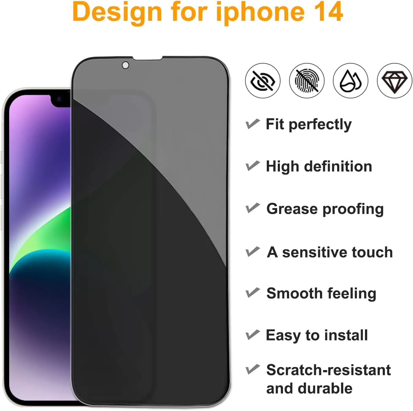 iPhone 14 Privacy Screen Protector