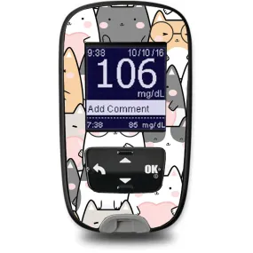 Kitty Cartoon for the Accu-Chek Guide Glucometer