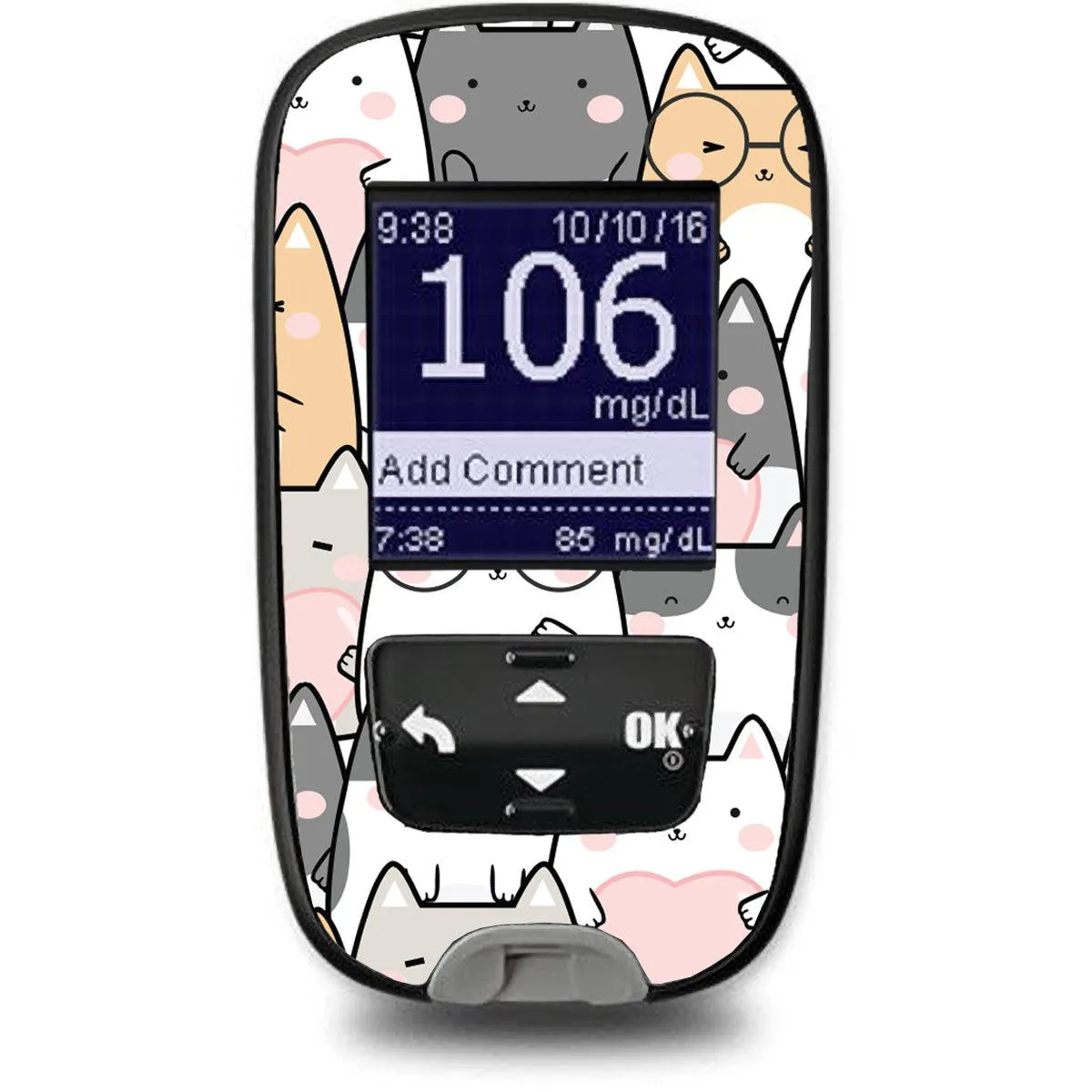 Kitty Cartoon for the Accu-Chek Guide Glucometer
