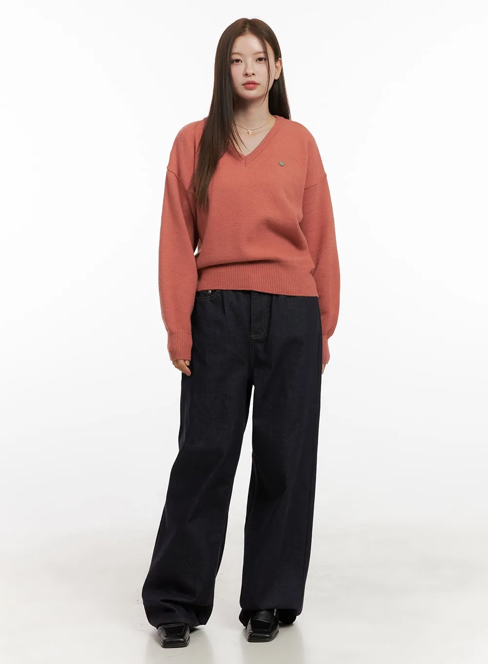 Lauren Cotton Comfort Wide Leg Jeans OD417
