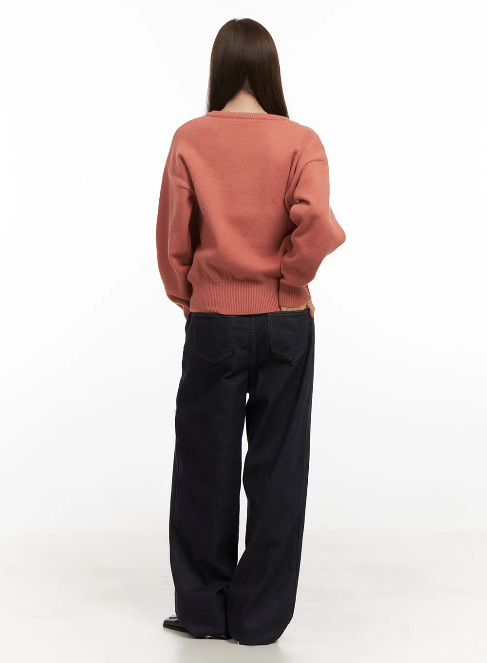 Lauren Cotton Comfort Wide Leg Jeans OD417