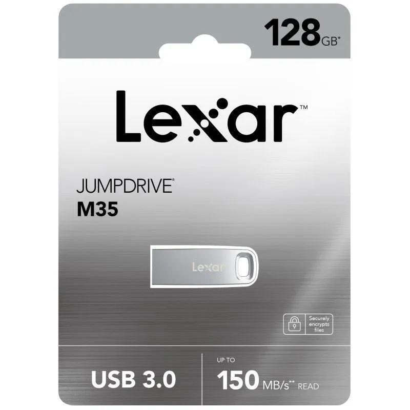 Lexar Jumpdrive M35 Metal USB 3.0 Flash Drive 128GB