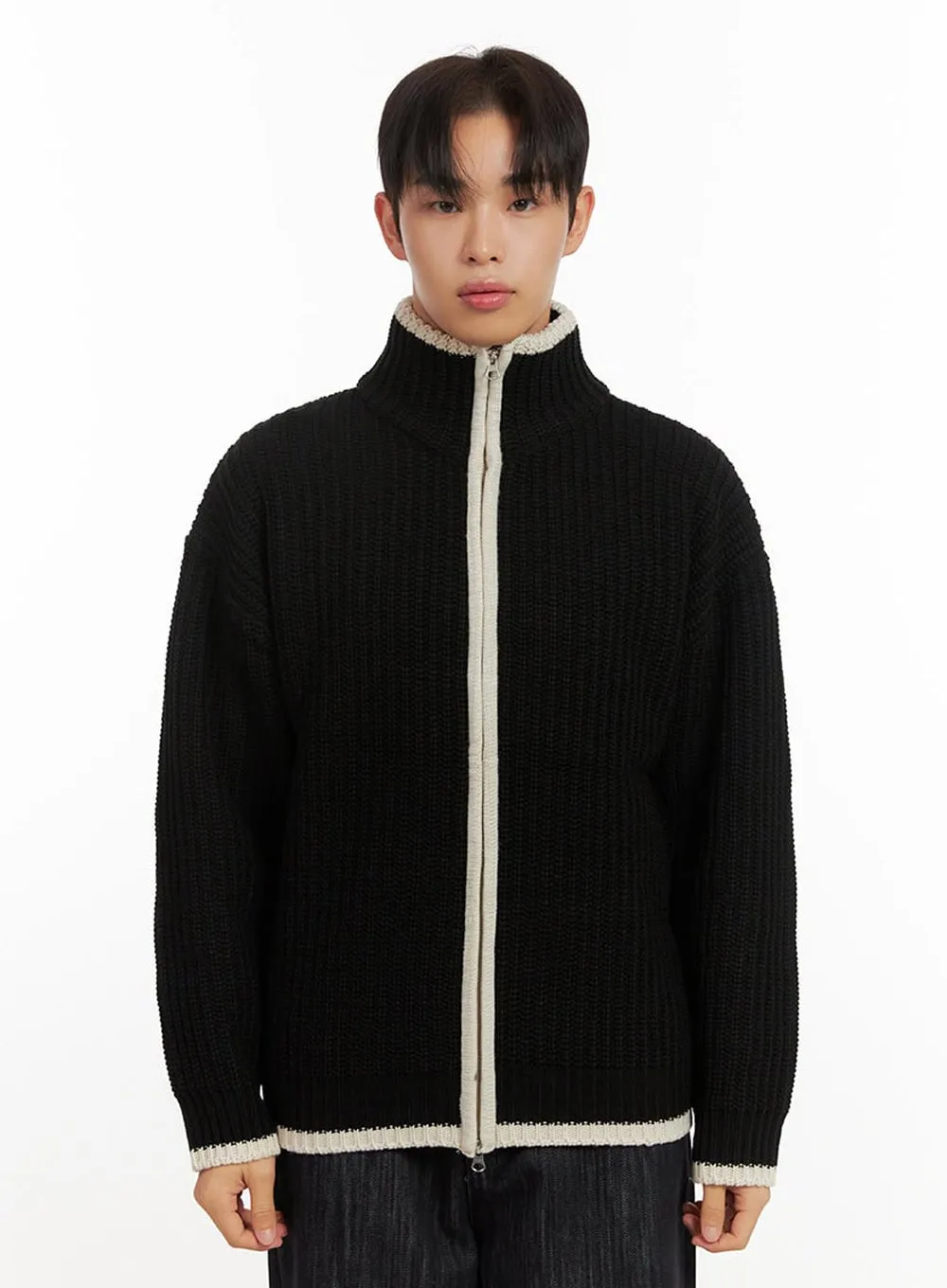Men's Comfort Zip-Up Sweater ID406