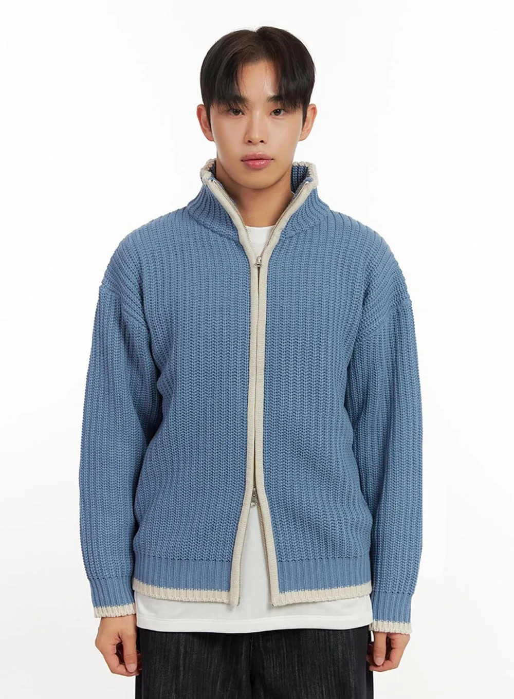 Men's Comfort Zip-Up Sweater ID406