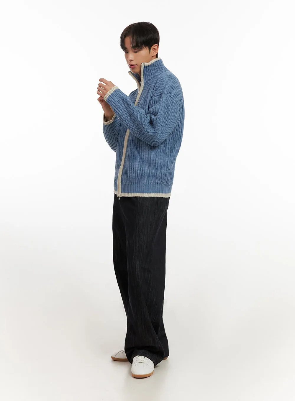 Men's Comfort Zip-Up Sweater ID406